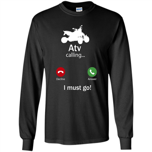 Calling For Hobbies Love Atv Hobby Funny T-shirt Black
