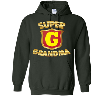 Super Grandma Superhero T-shirt Mother's Parents' Day cool shirt Forest Green