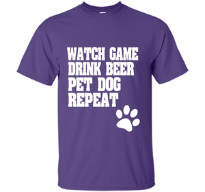 Sports Fan, Beer Drinker, Dog Lover Shirt for men and women shirt