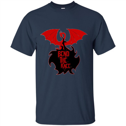 Movies T-shirt Bend The Knee T-shirt Navy