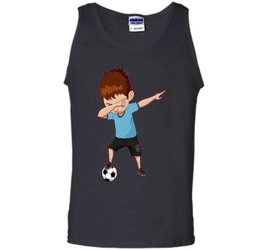 Soccer T-shirt Dabbing Boy Black