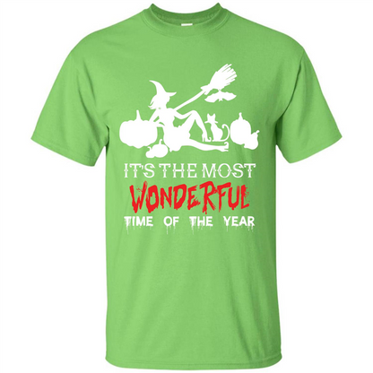 Halloween T-shirt It’s The Most Wonderful Time Of The Year Lime