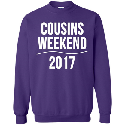 Family T-shirt Cousins Weekend 2017 Orange