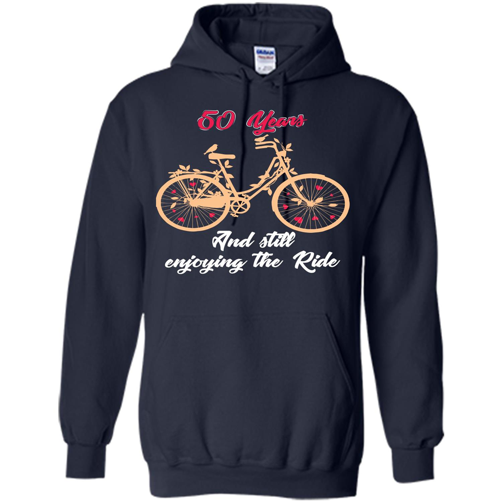Anniversary T-shirt 50 Years And Still Enjoying The Ride Navy