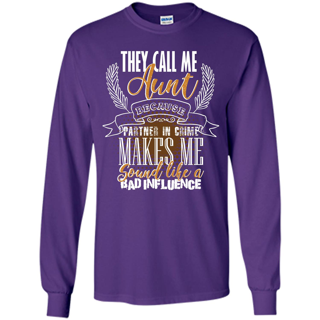 Funny Aunt T-shirt They Call Me Aunt Purple