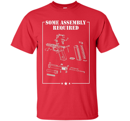 SOME ASSEMBLY REQUIRED SHOOTING RANGE T SHIRT shirt Red