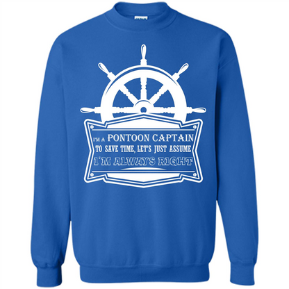 I'm A Pontoon Captain T-shirt Royal