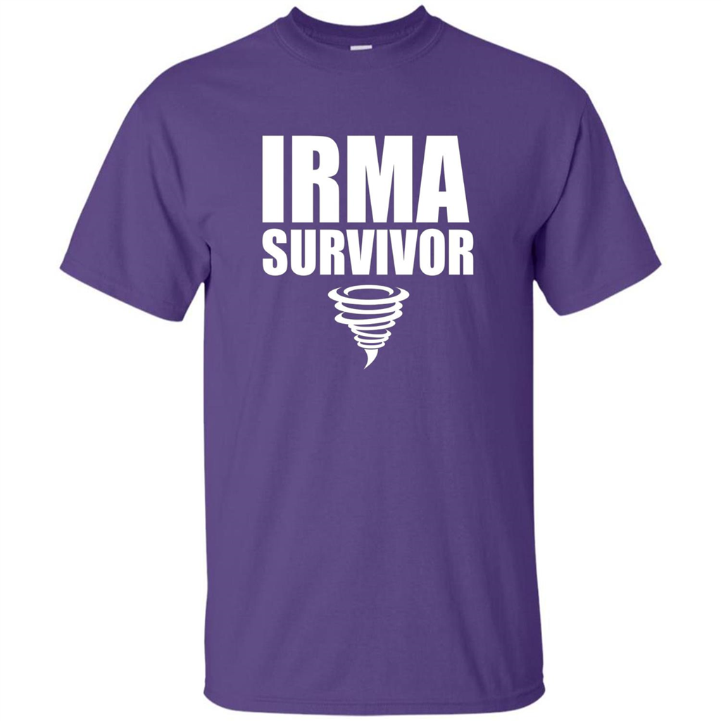 Hurricane Irma Survivor T-shirt Purple