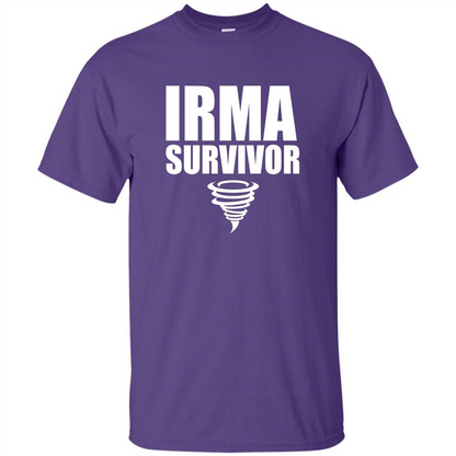 Hurricane Irma Survivor T-shirt Purple