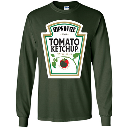 Ketchup Condiment Costume T-shirt Tomato Ketchup 57 Varieties Grown Not Made Forest Green