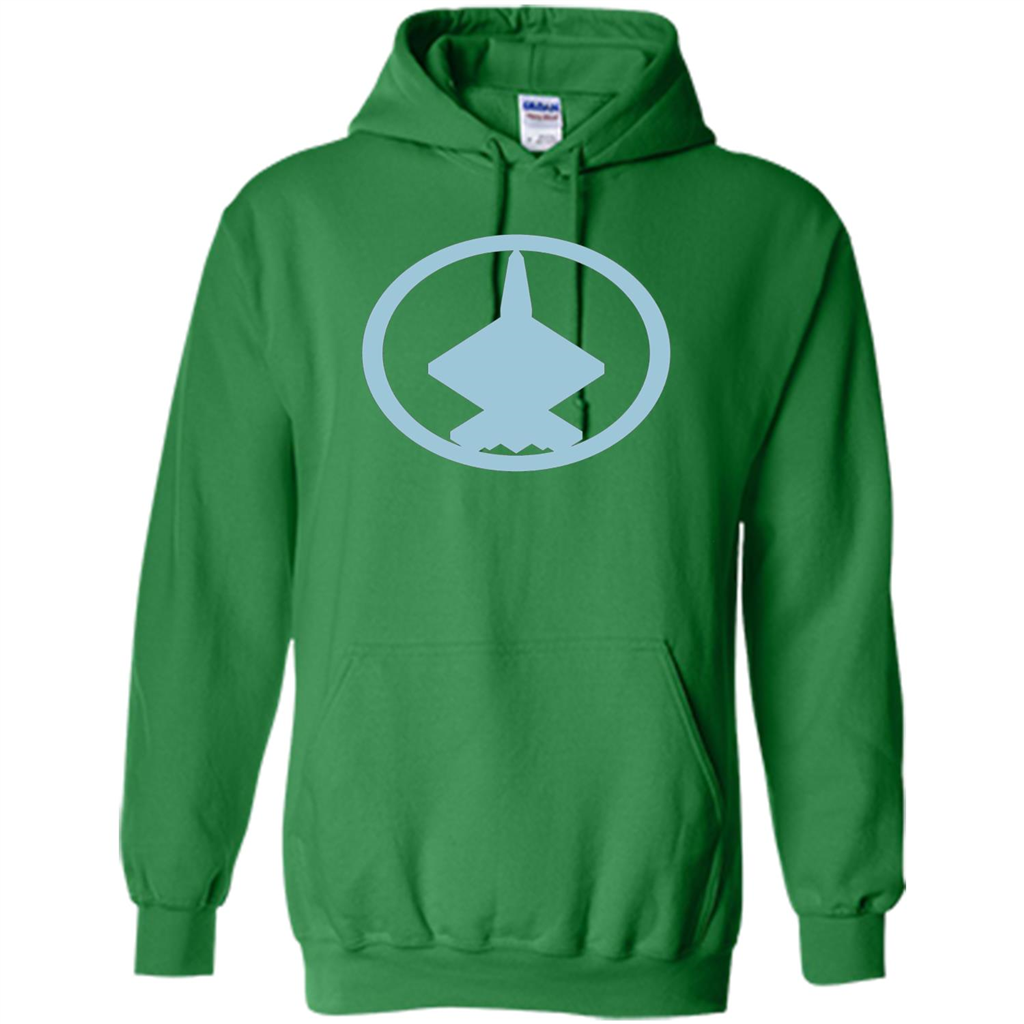 YF-23 Blue Air Force Military Fighter Jet T-Shirt Irish Green