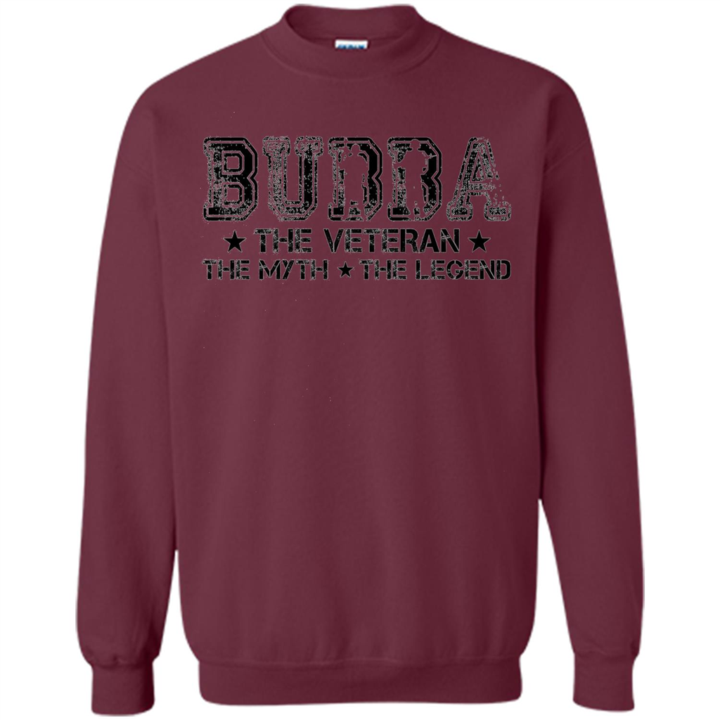 Fathers Day T-shirt Bubba The Veteran The Myth The Legend Maroon