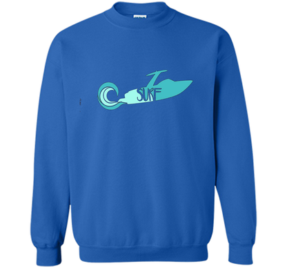 Wakesurf Boat With Retro Wave T-shirt