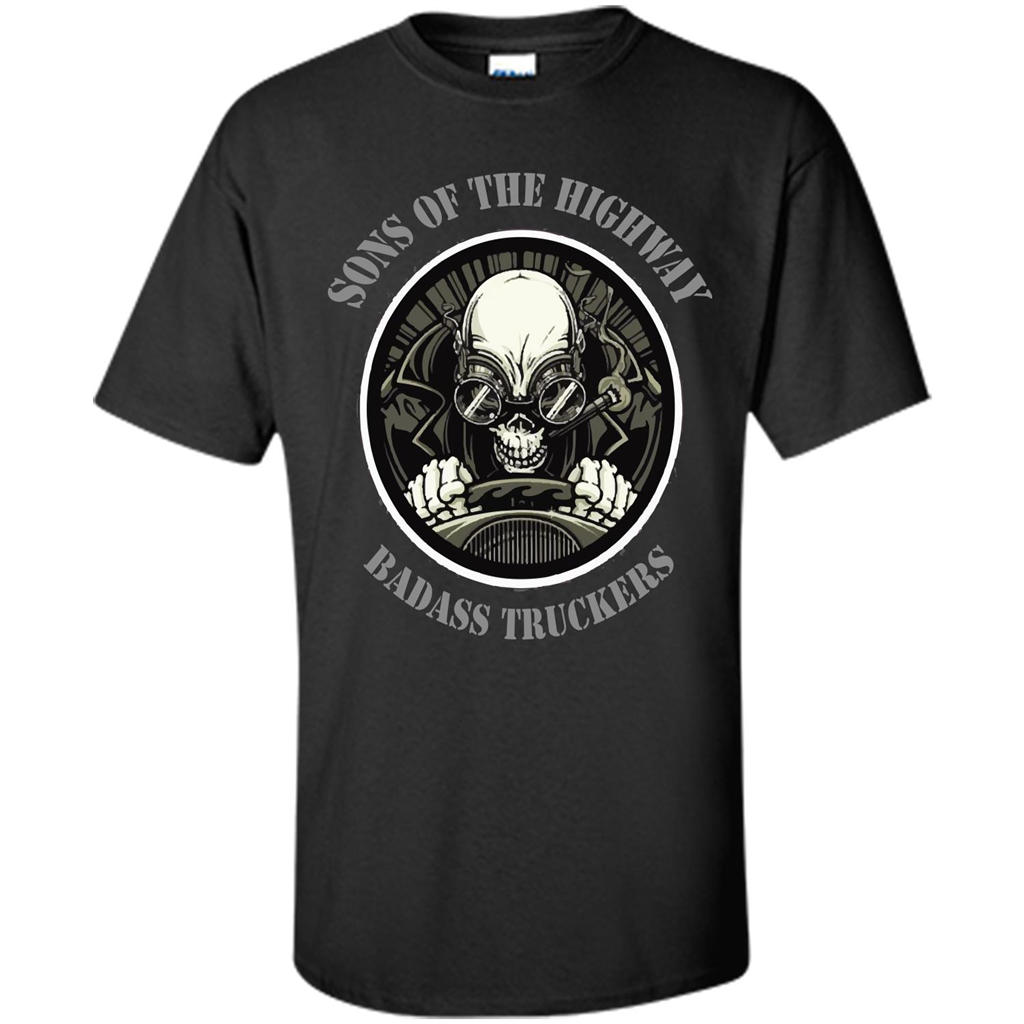 Trucker T-shirt Sons Of The Highway Badass Truckers T-shirt