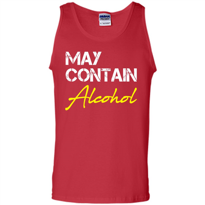 Wine T-shirt May Contain Alcohol Red