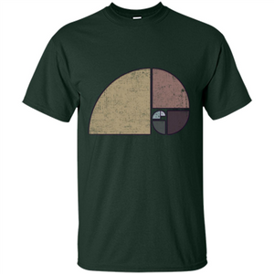 Distressed Geometric Fibonacci Spiral T-sihrt