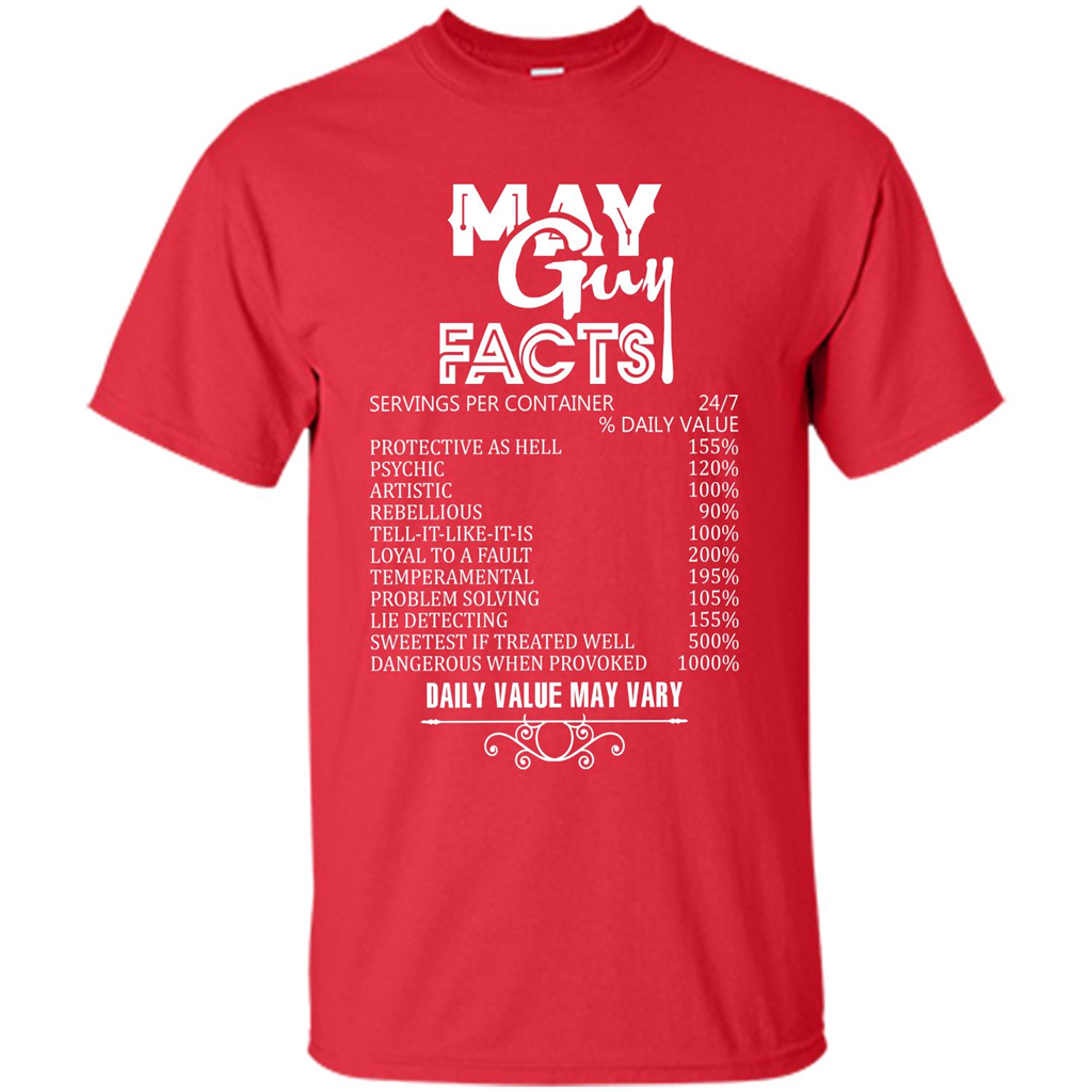 May Guy Facts T-shirt Red