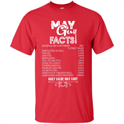 May Guy Facts T-shirt Red