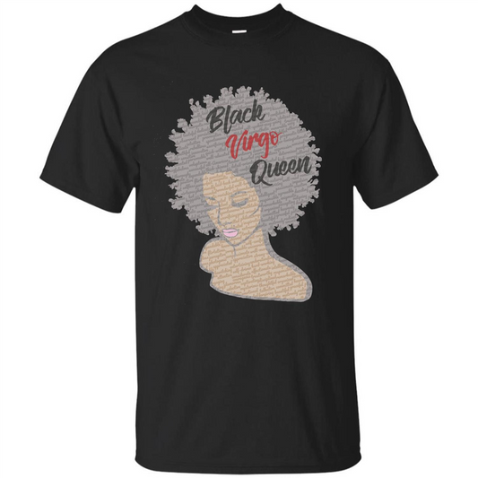 Black Virgo Queen T-shirt Black