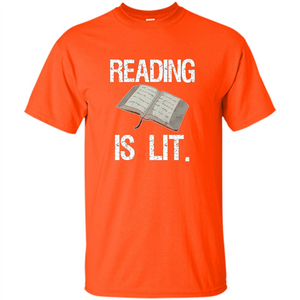 Book Reader T-shirt Reading is Lit T-shirt