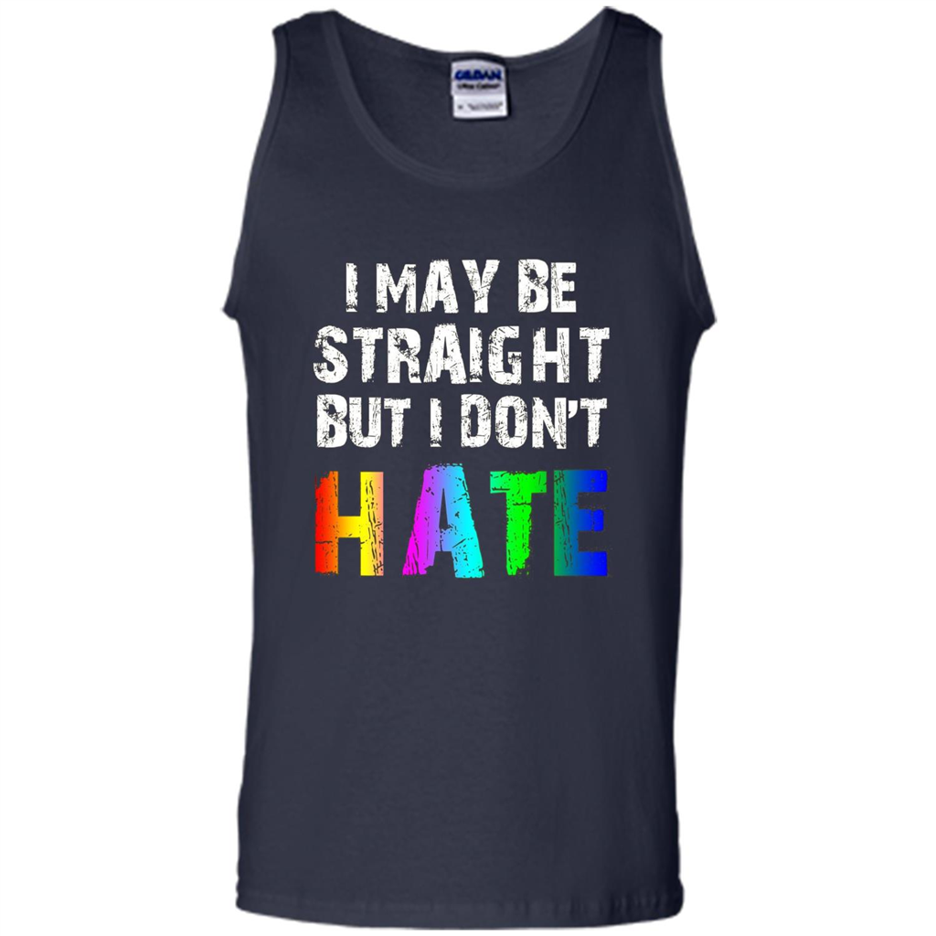LGBTQ Pride T-shirt I May Be Straight But I Don't Hate Navy