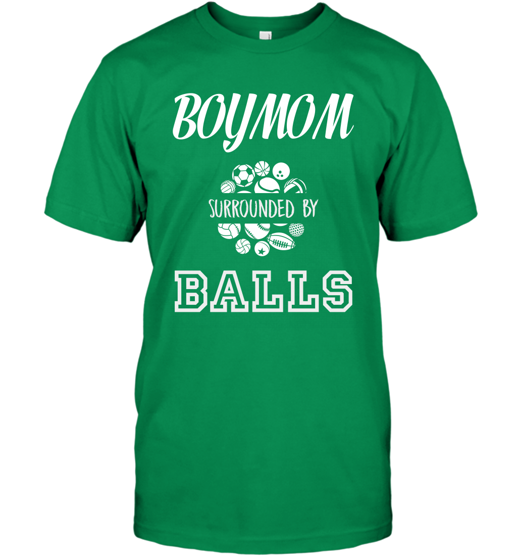 Boy Mom Surounded By Balls Shirt T-Shirt T-Shirt Irish Green