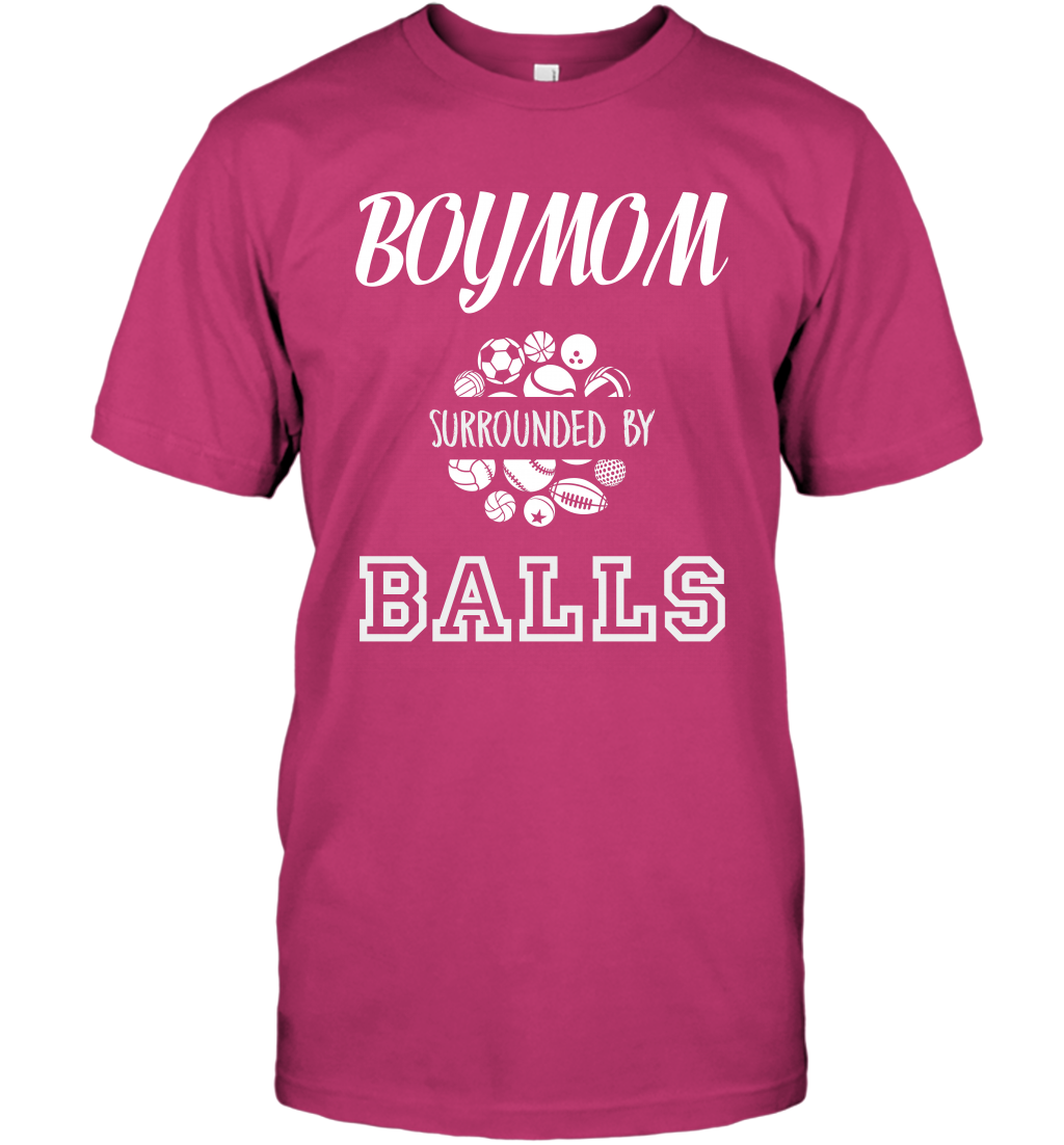 Boy Mom Surounded By Balls Shirt T-Shirt T-Shirt Heliconia