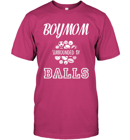 Boy Mom Surounded By Balls Shirt T-Shirt T-Shirt Heliconia