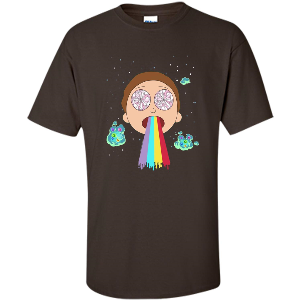 Cartoon Lovers T-shirt Space Morty Dark Chocolate