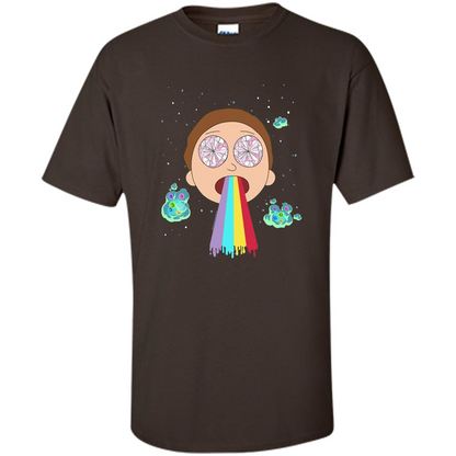 Cartoon Lovers T-shirt Space Morty Dark Chocolate