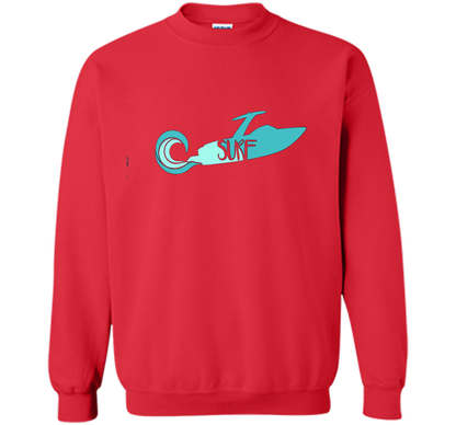 Wakesurf Boat With Retro Wave T-shirt