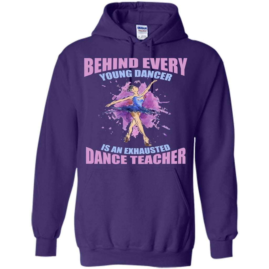 Dancer T-shirt Behind Every Young Dancer Purple