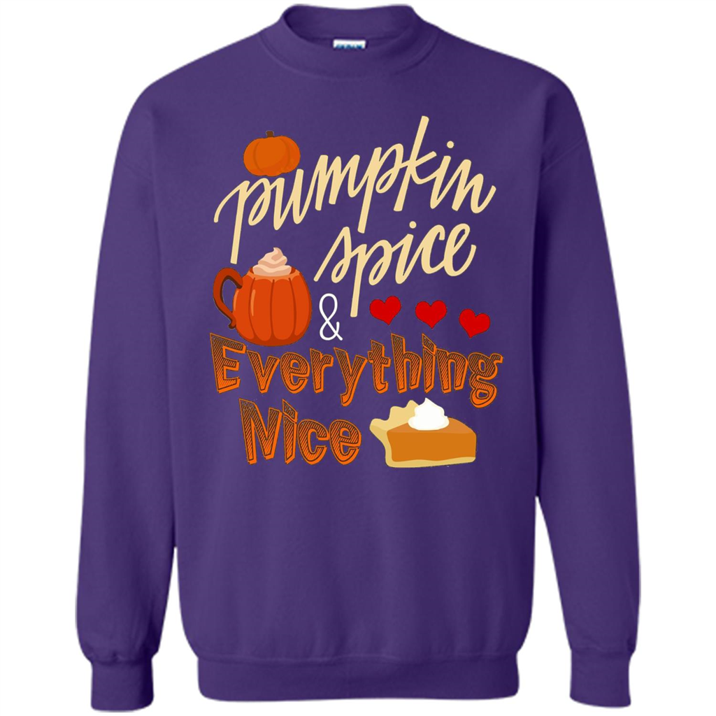 Pumpkin Spice Everything Nice T-shirt Purple