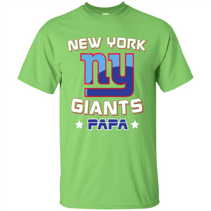 Football T-shirt New York Ny Giants Papa Lime
