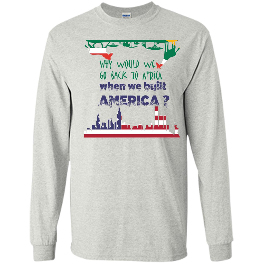 Africa - America T-shirt Build America Ash