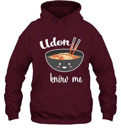 Udon Know Me Japanese Curry Shirt Hoodie Hoodie Maroon