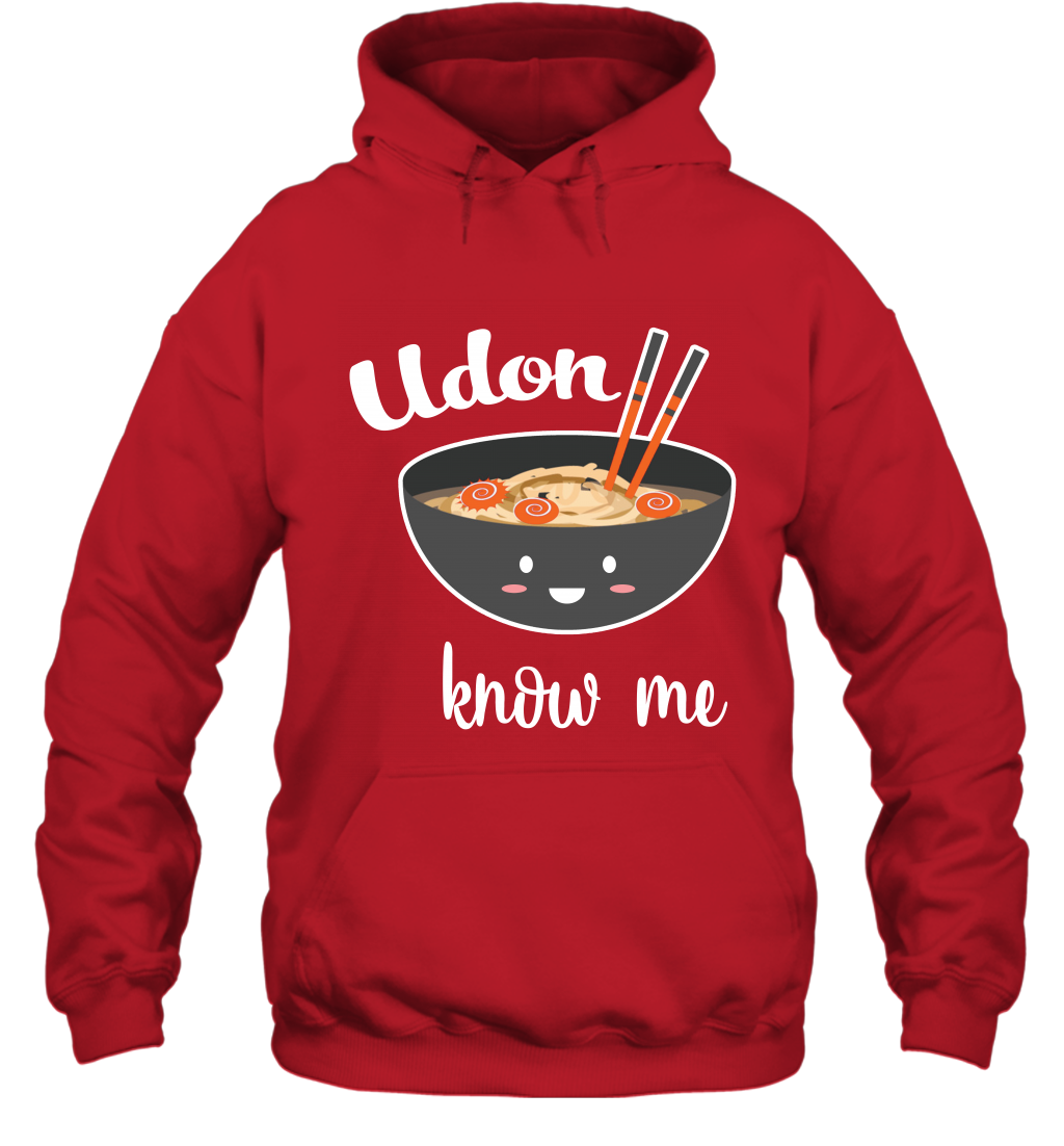Udon Know Me Japanese Curry Shirt Hoodie Hoodie Red