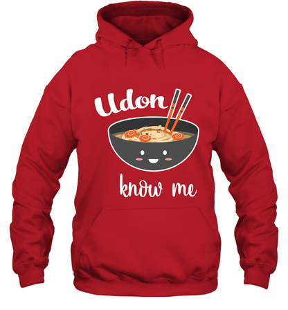 Udon Know Me Japanese Curry Shirt Hoodie Hoodie Red
