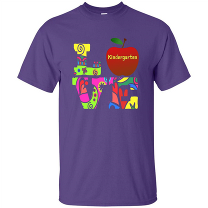 Kindergarten LOVE T-shirt School Day T-shirt Purple