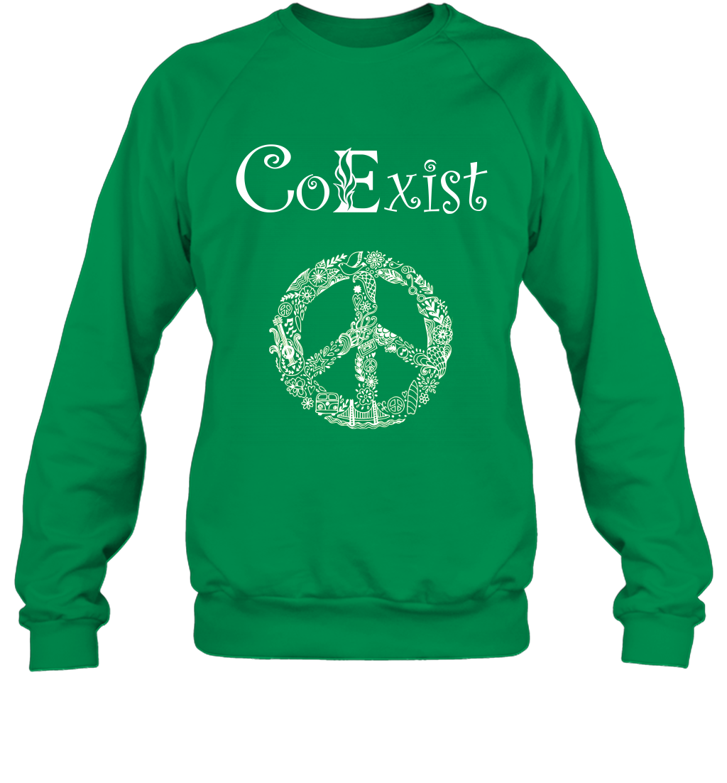 Co Exist Shirt Sweatshirt Sweatshirt Irish Green