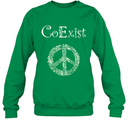 Co Exist Shirt Sweatshirt Sweatshirt Irish Green