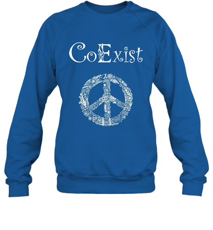 Co Exist Shirt Sweatshirt Sweatshirt Royal