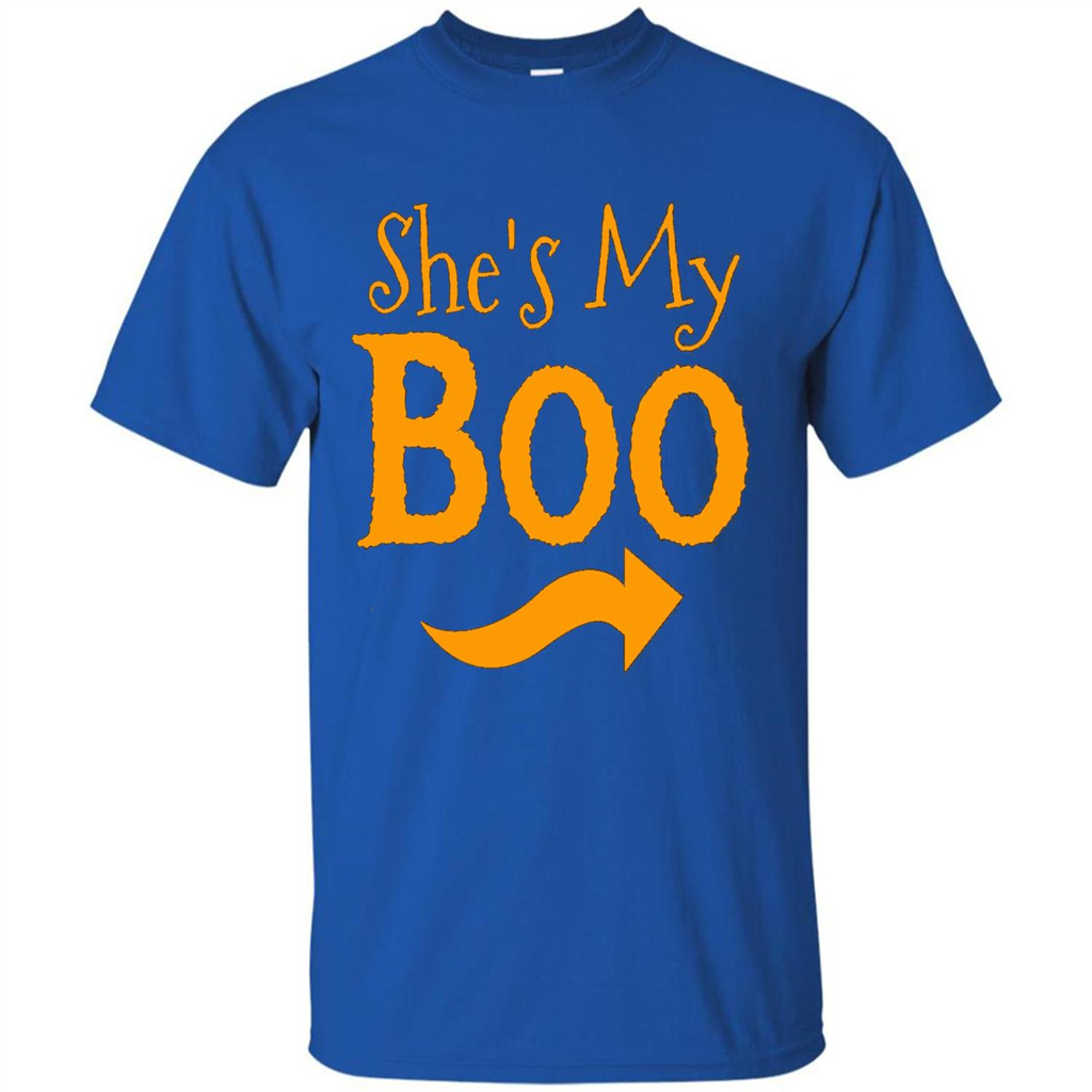 She's My Boo - Halloween Couples T-shirts For Him and Her Royal