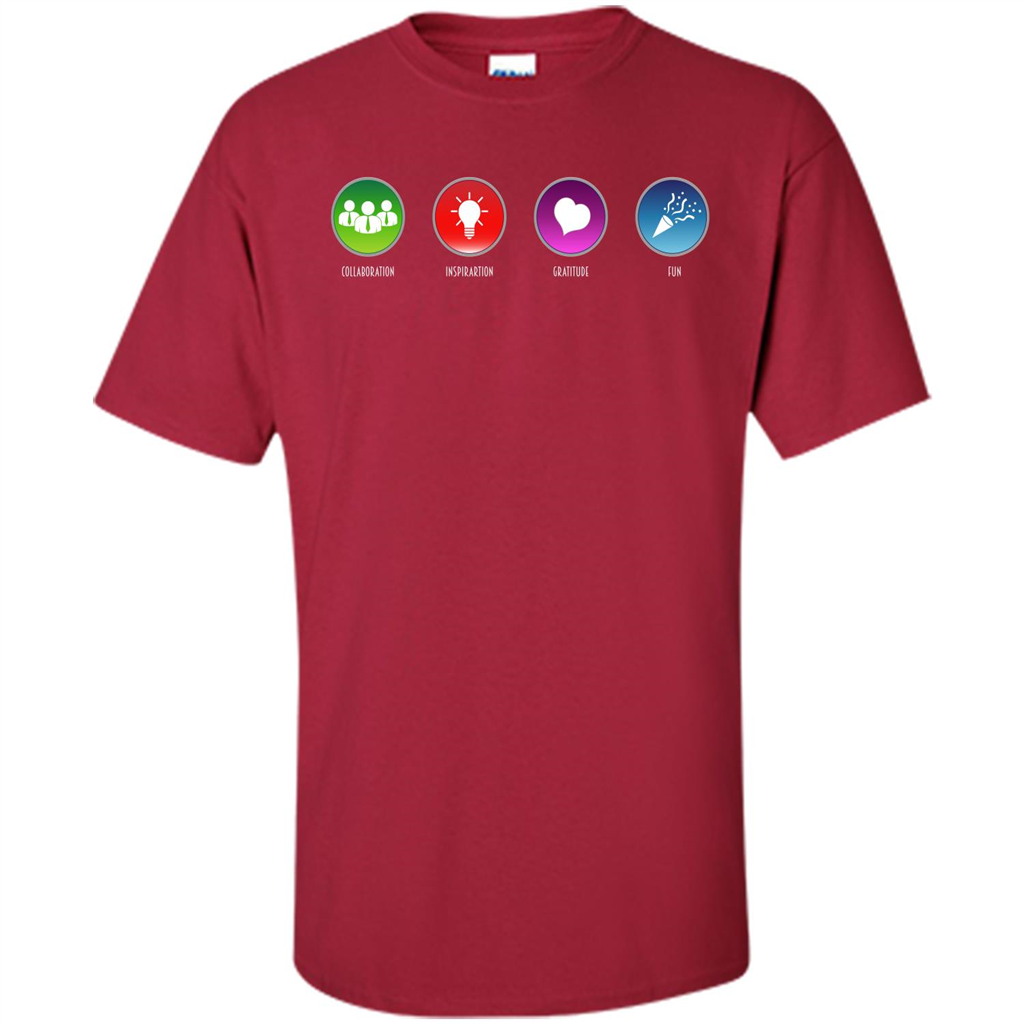 Values Icons T-shirt Cardinal