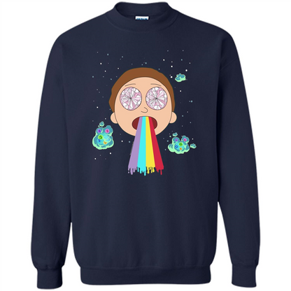 Cartoon Lovers T-shirt Space Morty Navy
