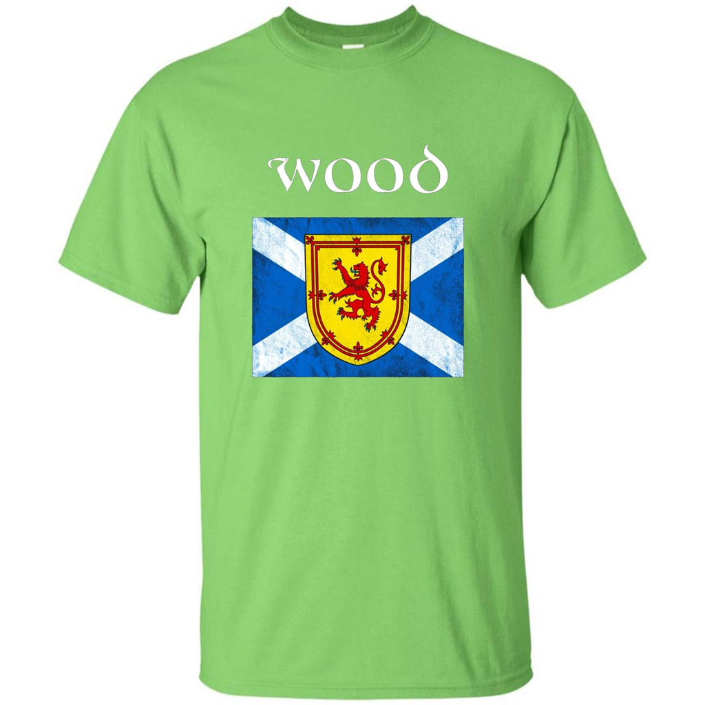 Scottish Clan Wood T-shirt Lime