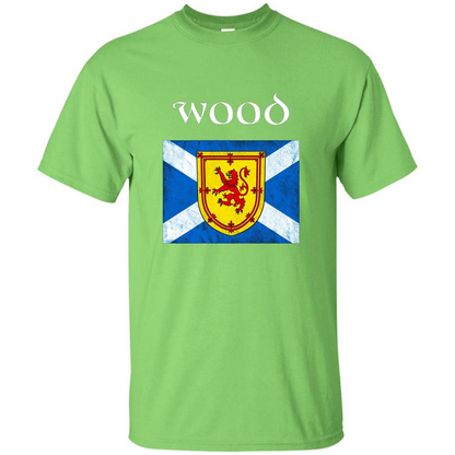 Scottish Clan Wood T-shirt Lime