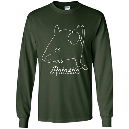 Cute Rat Owners T-shirt Ratastic Forest Green
