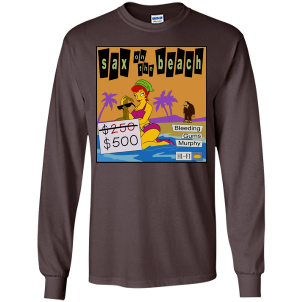 Sax on the Beach Discount Edition T-shirt Dark Chocolate