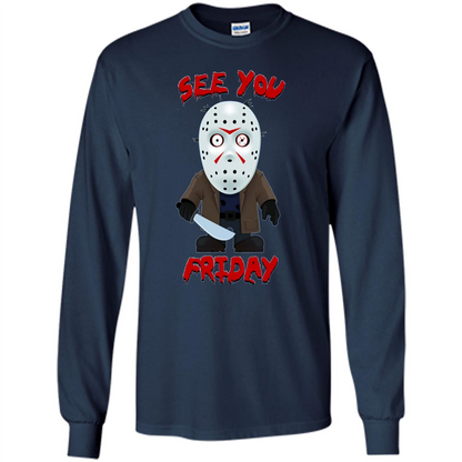 Friday The 12th T-shirt See You Friday Navy